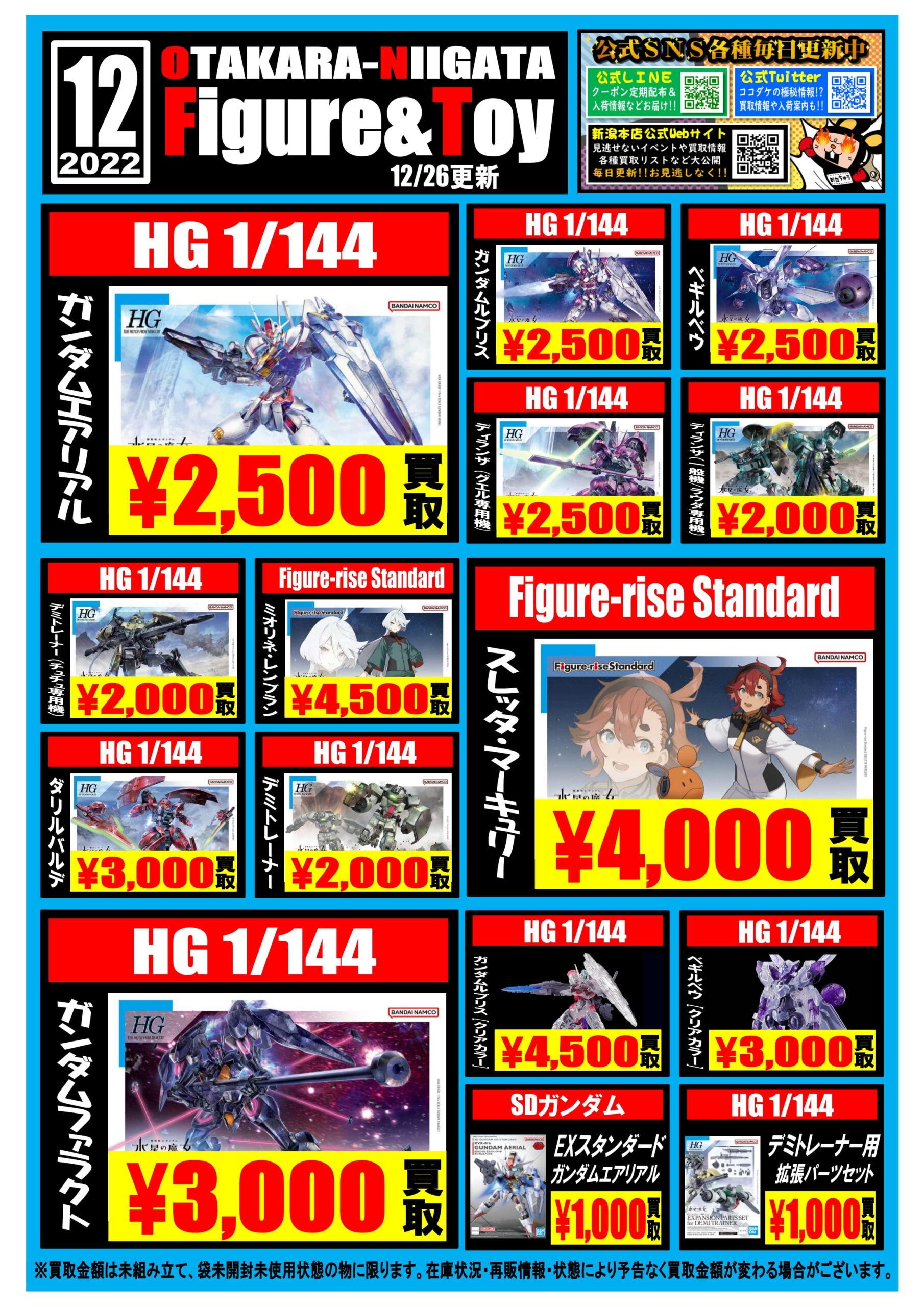 ガンプラ買取チラシを更新しました！ | おたちゅう 新潟黒埼店