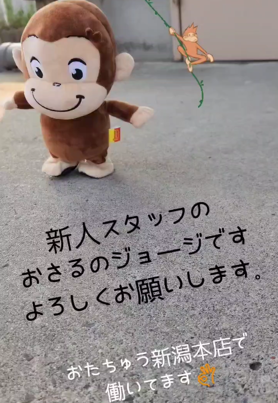 🙊アミューズメントコーナーより🙉 🍌おさるのジョージ🐒 マネして