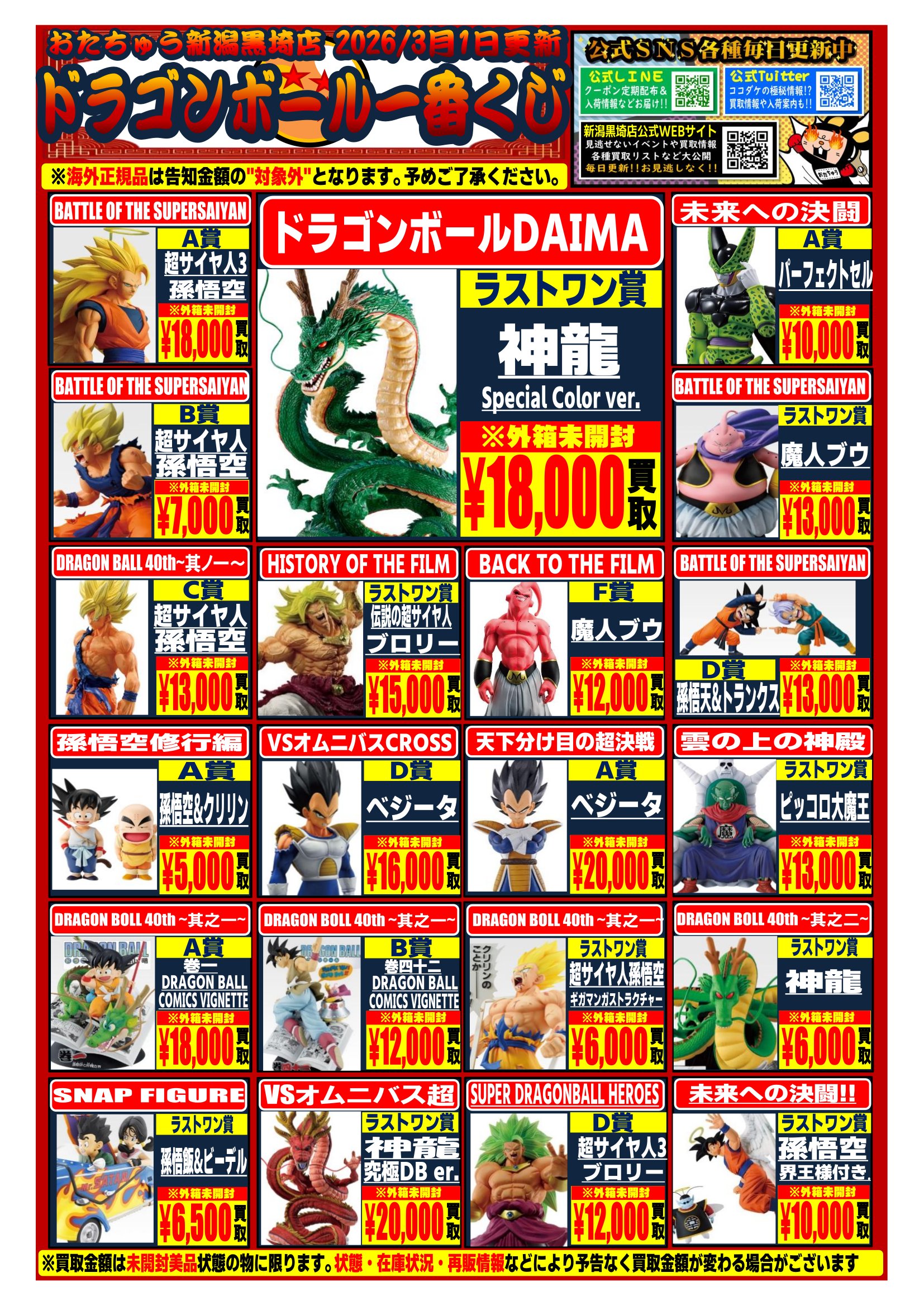 アニメ＆ゲームフィギュア WEBチラシ | おたちゅう 新潟黒埼店
